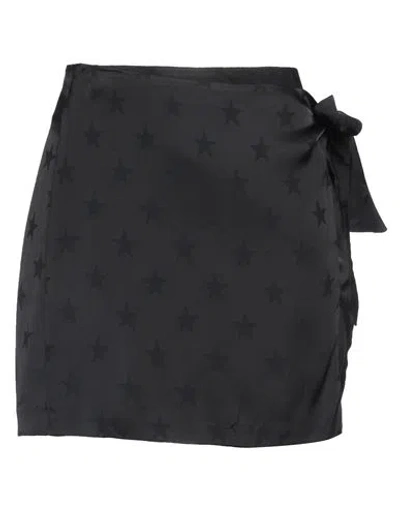 Laneus Woman Mini Skirt Black Size 6 Viscose