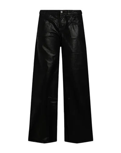 Laneus Woman Pants Black Size 2 Cotton