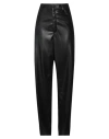Laneus Woman Pants Black Size 8 Polyester, Polyurethane In Black