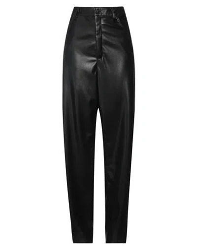 Laneus Woman Pants Black Size 8 Polyester, Polyurethane