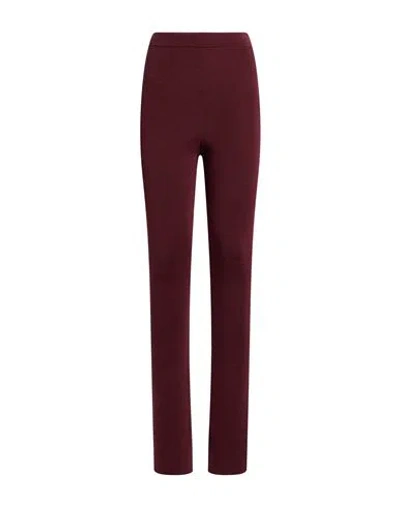 Laneus Woman Pants Burgundy Size 4 Merino Wool In Red