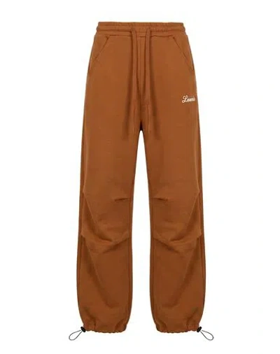 Laneus Woman Pants Camel Size M Cotton In Brown