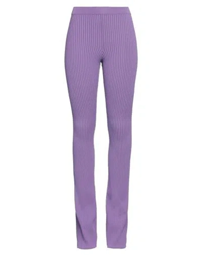 Laneus Woman Pants Mauve Size 2 Viscose, Polyester In Purple