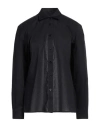 Laneus Woman Shirt Black Size 6 Cotton