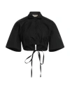 Laneus Woman Shirt Black Size 6 Cotton In Black