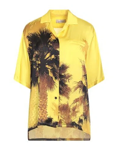 Laneus Woman Shirt Yellow Size 4 Viscose