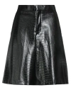 Laneus Woman Shorts & Bermuda Shorts Black Size 6 Viscose, Polyurethane
