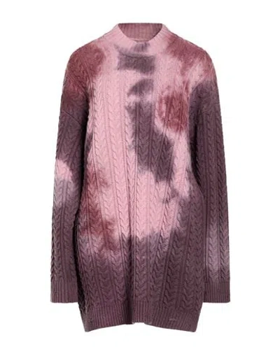Laneus Woman Sweater Antique Rose Size 4 Wool, Alpaca Wool In Multi