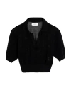 Laneus Woman Sweater Black Size 6 Cotton