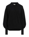 Laneus Woman Sweater Black Size 6 Merino Wool