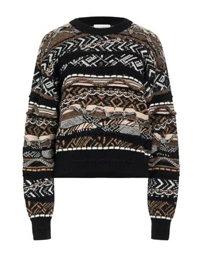 Laneus Woman Sweater Black Size 6 Polyamide, Alpaca Wool, Polyacrylic, Textile Fibers, Virgin Wool