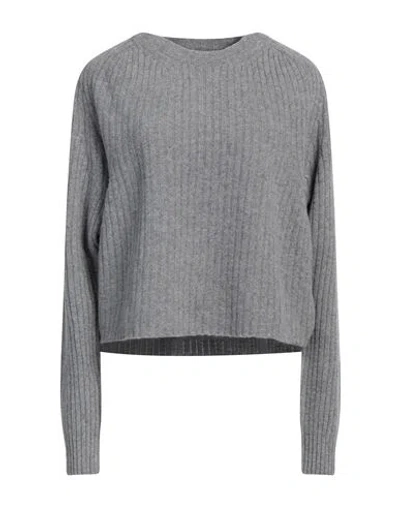 Laneus Woman Sweater Grey Size 6 Virgin Wool