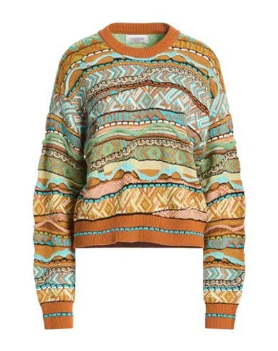 Laneus Woman Sweater Turquoise Size 6 Polyamide, Alpaca Wool, Polyacrylic, Textile Fibers, Virgin Wo In Multi