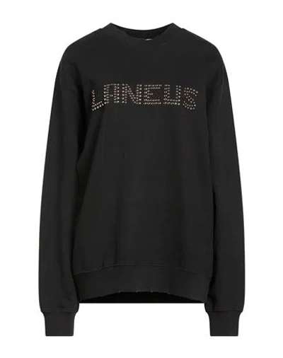 Laneus Woman Sweatshirt Black Size S Cotton
