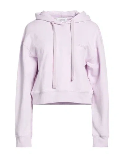 Laneus Woman Sweatshirt Lilac Size M Cotton In Purple