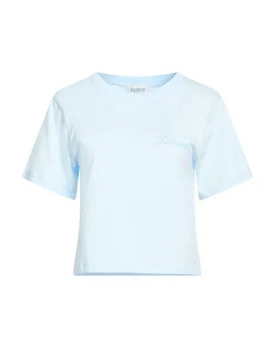 Laneus Woman T-shirt Sky Blue Size S Cotton