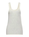 Laneus Woman Top Ivory Size 6 Cotton In White