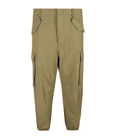 Laneus Work Casual Pants In Brown