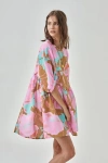 Lanhtropy Alcala Linen Dress In Aquarela