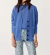 Lanhtropy Aspen Lurex Cardigan In Lanh Blue