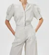 Lanhtropy Athina Linen Shirt In Natural In Gray