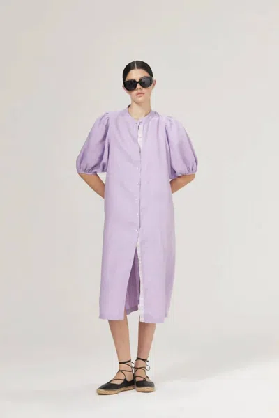 Lanhtropy Bubble Dress In Lilac In Multi