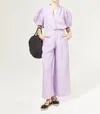 Lanhtropy Culotte Linen Pants In Bright Lilac In Multi