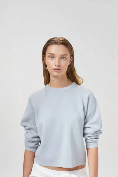 Lanhtropy Glitter Knitted Sweater In Silver In Blue