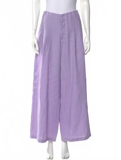 Lanhtropy Women's Culotte Pants In Lilac In Blue