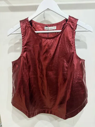 Lanhtropy Women's Yves Top In Cherry Red
