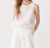 Lanhtropy Cape Linen Pants In Off White In White