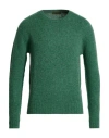 Lanificio Pubblico Man Sweater Green Size 40 Virgin Wool In Green