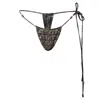L’animal Women's Green Amazon Reversible Bikini Bottom In Green