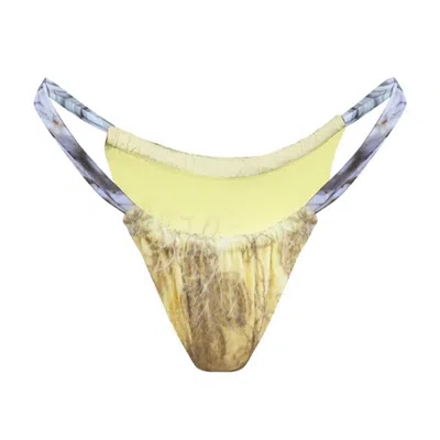 L’animal Women's Neutrals / Yellow Jaunet Bikini Bottom