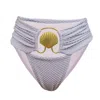 L’animal Women's Pink / Purple Seashell Bikini Bottom - Lilac In Pink/purple