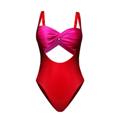 L’animal Women's Pink / Red Shore One Piece
