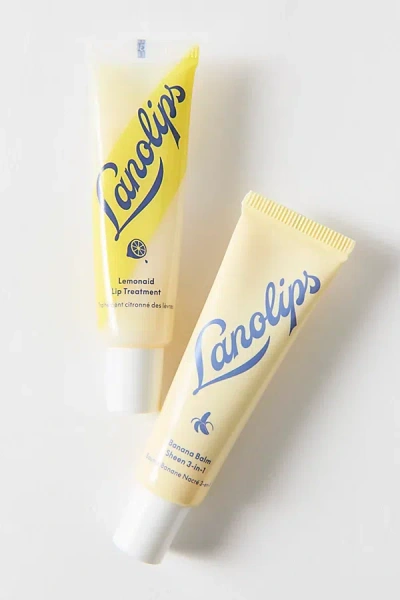 Lanolips Limoncello Lip Treatment & Lip Balm Duo Set In Limoncello At Urban Outfitters In Transparent