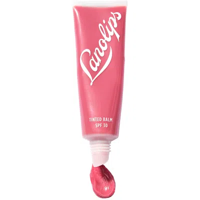 Lanolips Tinted Spf30 Balm - Rhubarb 12.5g In White