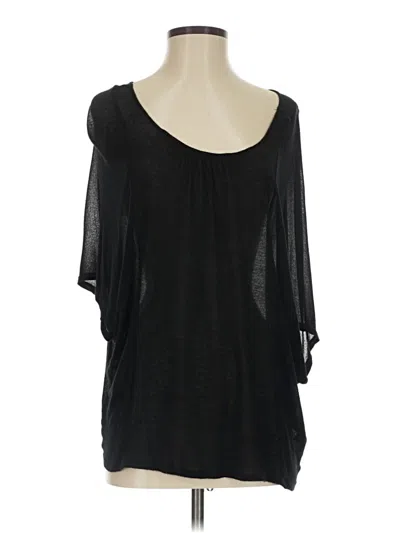 Pre-owned Lanston 3/4 Sleeve T-shirt In Black