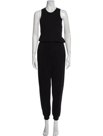 Pre-owned Lanston Crew Neck Jumpsuit In Black