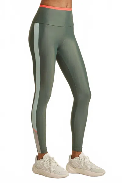 Lanston Element Side Block Legging In Forest In Green