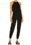 Lanston Halter Jumpsuit In Black In Black