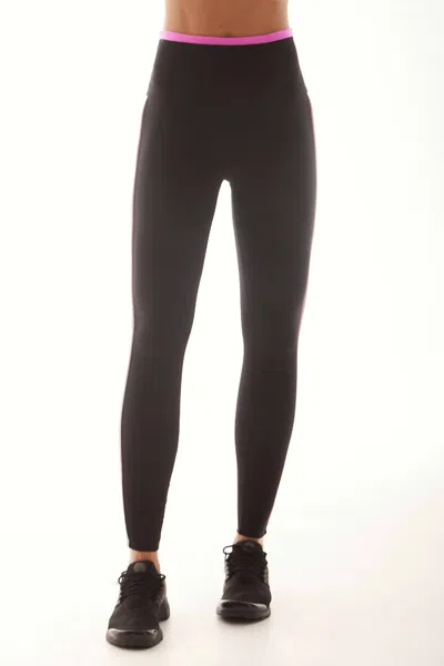 Lanston Laguna Side Stripe Legging In Black/multi