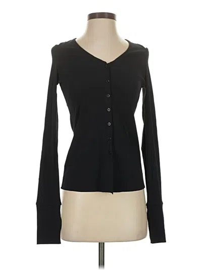 Pre-owned Lanston Long Sleeve Blouse In Black