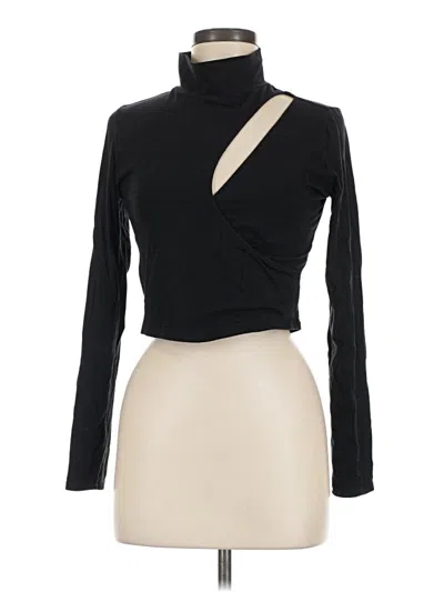 Pre-owned Lanston Long Sleeve Turtleneck In Black