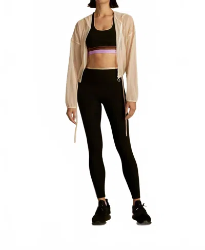 Lanston Lucy Mesh Hoodie In Cream In Gold