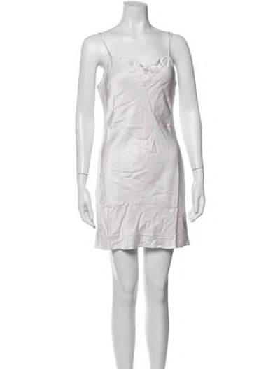 Pre-owned Lanston Scoop Neck Mini Dress W/ Tags In Purple