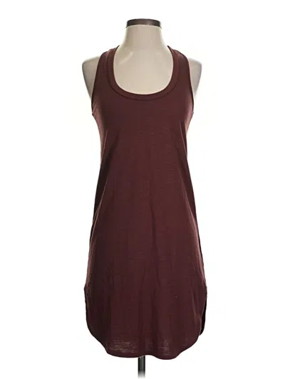 Pre-owned Lanston Tank Top Burgundy Halter Neckline Tops