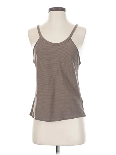 Pre-owned Lanston Tank Top Tan Halter Neckline Tops
