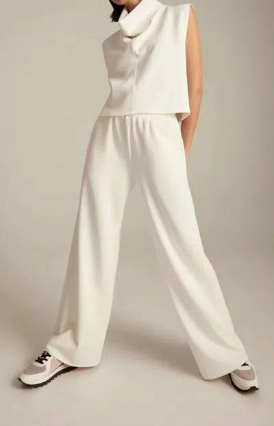 Lanston Tessa Wide Leg Pant In Cream In White